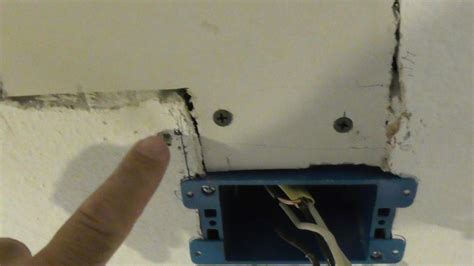 can i put a junction box behind drywall|extending romex behind drywall.